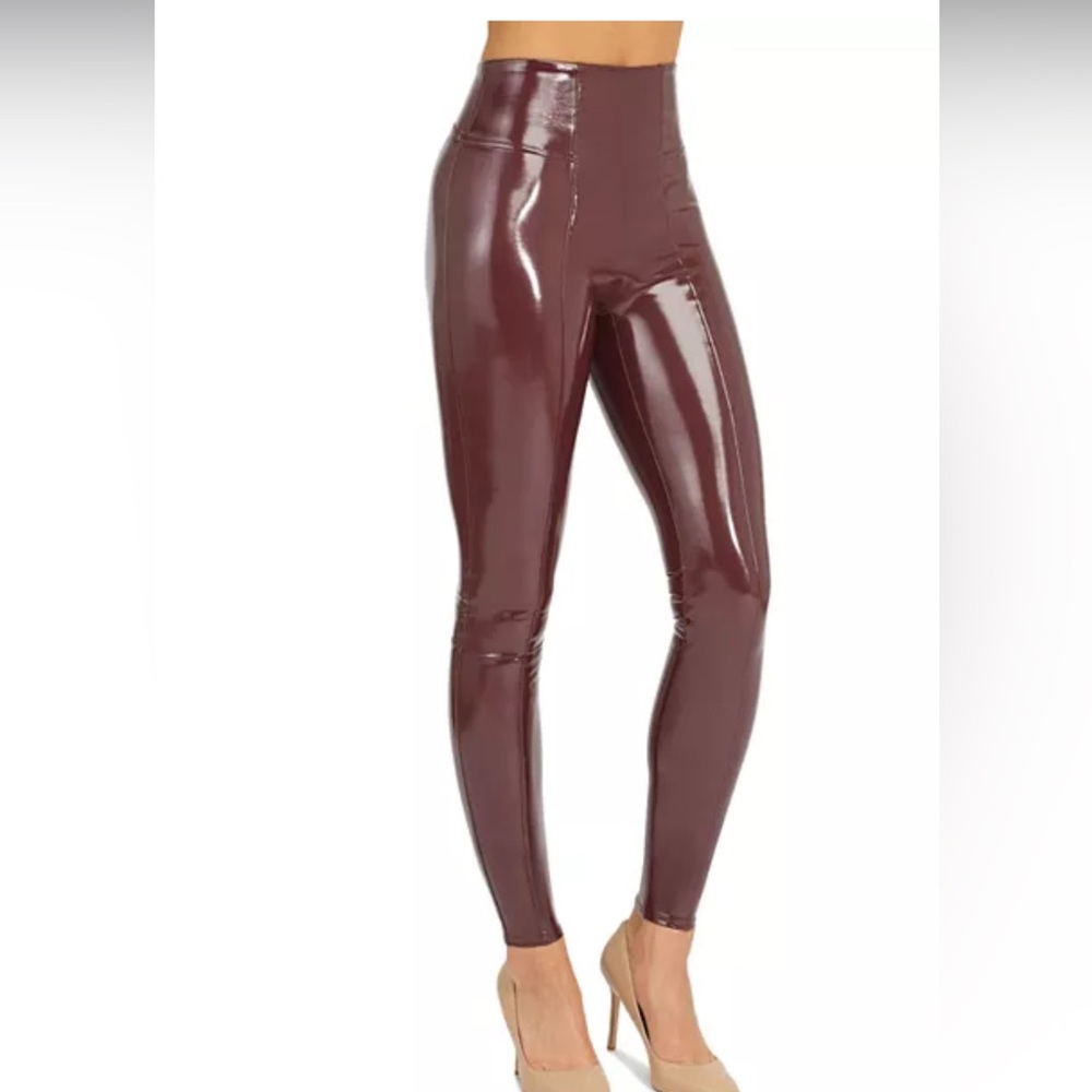 Spanx patent faux leather leggings. Ruby